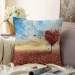 Realhomes Dijital Baskılı Raşel Kadife Yastık Kırlent Kılıfı Realhomes