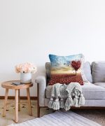 Realhomes Dijital Baskılı Raşel Kadife Yastık Kırlent Kılıfı Realhomes