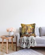 Modern Bisiklet Desen Dijital Baskılı Raşel Kadife Yastık Kırlent Kılıfı Realhomes