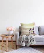 Modern Çiçek Desen Dijital Baskılı Raşel Kadife Yastık Kırlent Kılıfı Realhomes