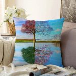 - Sonil-K-824-Gorsel1 - Realhomes  Manzara Desen Dijital Baskılı Raşel Kadife Yastık Kırlent Kılıfı Realhomes