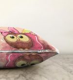 - Sonil-K-827-Gorsel3 - Realhomes Sevimli Baykuş Dijital Baskılı Raşel Kadife Yastık Kırlent Kılıfı Realhomes