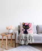 - Sonil-K-829-Gorsel2 - Realhomes Sevimli Kedi Dijital Baskılı Raşel Kadife Yastık Kırlent Kılıfı Realhomes