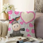 Realhomes Dijital Baskılı Raşel Kadife Yastık Kırlent Kılıfı Realhomes