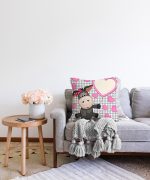 Realhomes Dijital Baskılı Raşel Kadife Yastık Kırlent Kılıfı Realhomes