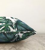 - Sonil-K-835-Gorsel3 - Realhomes  Yaprak Desen Dijital Baskılı Raşel Kadife Yastık Kırlent Kılıfı Realhomes