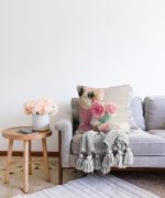 Çiçek Temalı Dijital Baskılı Raşel Kadife Yastık Kırlent Kılıfı Realhomes