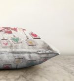 Baykuş Desenli Dijital Baskılı Dekoratif Raşel Kadife Yastık Kırlent Kılıfı Realhomes