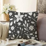 - Sonil-K-864-Gorsel1 - Realhomes Modern Çiçek Desenli Dijital Baskılı Raşel Kadife Yastık Kırlent Kılıfı Realhomes