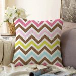- Sonil-K-869-Gorsel1 - Realhomes Modern Zigzag Dijital Baskılı Raşel Kadife Yastık Kırlent Kılıfı Realhomes