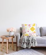 Realhomes Dijital Baskılı Raşel Kadife Yastık Kırlent Kılıfı Realhomes