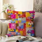 Realhomes Dijital Baskılı Raşel Kadife Yastık Kırlent Kılıfı Realhomes