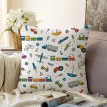 Realhomes Dijital Baskılı Raşel Kadife Yastık Kırlent Kılıfı Realhomes