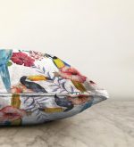 - Sonil-K-894-Gorsel3 - Realhomes  Papağan Desenli Dijital Baskılı Raşel Kadife Yastık Kırlent Kılıfı Realhomes