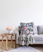 Flamingo Temalı Dijital Baskılı Raşel Kadife Yastık Kırlent Kılıfı Realhomes