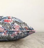 Flamingo Temalı Dijital Baskılı Raşel Kadife Yastık Kırlent Kılıfı Realhomes