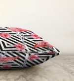 Flamingo Desenli Dijital Baskılı Raşel Kadife Yastık Kırlent Kılıfı Realhomes