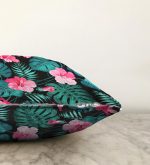 Çiçek Desenli Dijital Baskılı Raşel Kadife Yastık Kırlent Kılıfı Realhomes