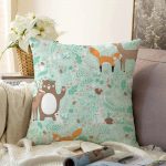 Realhomes Dijital Baskılı Raşel Kadife Yastık Kırlent Kılıfı Realhomes