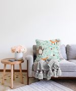 Realhomes Dijital Baskılı Raşel Kadife Yastık Kırlent Kılıfı Realhomes