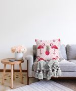 - Sonil-K-920-Gorsel2 - Realhomes  Flamingo Desenli Dijital Baskılı Raşel Kadife Yastık Kırlent Kılıfı Realhomes