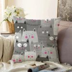 Realhomes Dijital Baskılı Raşel Kadife Yastık Kırlent Kılıfı Realhomes