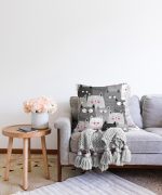 Realhomes Dijital Baskılı Raşel Kadife Yastık Kırlent Kılıfı Realhomes