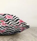 - Sonil-K-927-Gorsel3 - Realhomes  Flamingo Desenli Dijital Baskılı Raşel Kadife Yastık Kırlent Kılıfı Realhomes