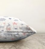 Realhomes Çocuk Odası Gökyüzü Motifleri Tasarımlı Raşel Kadife Yastık Kırlent Kılıfı Realhomes