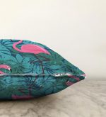 Flamingo Desenli Dijital Baskılı Raşel Kadife Yastık Kırlent Kılıfı Realhomes