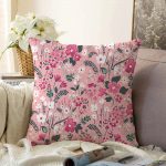 - Sonil-K-945-Gorsel1 - Realhomes  Çiçek Temalı Dijital Baskılı Raşel Kadife Yastık Kırlent Kılıfı Realhomes