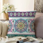 Real Homes Dijital Baskılı Dekoratif Raşel Kadife Yastık Kırlent Kılıfı Realhomes