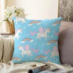 Real Homes Dijital Baskılı Dekoratif Raşel Kadife Yastık Kırlent Kılıfı Realhomes