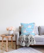 Real Homes Dijital Baskılı Dekoratif Raşel Kadife Yastık Kırlent Kılıfı Realhomes