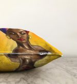 - Sonil-K-afrika-kadin-Gorsel3 - Realhomes Etnik Afrika Kadın Motifli Modern Raşel Kadife Yastık Kırlent Kılıfı Realhomes