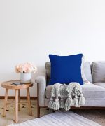 Realhomes Lacivert Renkli Dijital Baskılı Raşel Kadife Yastık Kırlent Kılıfı Realhomes