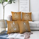 - Sonil-K4luset137-Gorsel1 - Realhomes  Çift Taraflı Japon Sanatı Tasarımlı 4'Lü Şönil Kırlent Kılıf Seti Realhomes