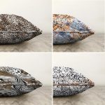 - Sonil-K4luset144-Gorsel2 - Realhomes Çift Taraflı Leopar Tasarımlı 4'Lü Şönil Kırlent Kılıf Seti Realhomes