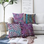 - Sonil-K4luset151-Gorsel1 - Realhomes  Çift Taraflı Renkli Leopar Desenli 4'Lü Şönil Kırlent Kılıf Seti Realhomes