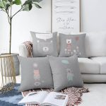 - Sonil-K4luset155-Gorsel1 - Realhomes Çift Taraflı I'm Happy 4'Lü Şönil Kırlent Kılıf Seti Realhomes