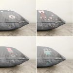 - Sonil-K4luset155-Gorsel2 - Realhomes Çift Taraflı I'm Happy 4'Lü Şönil Kırlent Kılıf Seti Realhomes