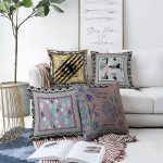 - Sonil-K4luset168-Gorsel1 - Realhomes  Çift Taraflı Dijital Baskılı Mandala Çiçek Tasarımlı 4'Lü Şönil Kırlent Kılıf Seti Realhomes