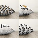 - Sonil-K4luset233-Gorsel2 - Realhomes Realhomes Çift Taraflı 4'lü I Love You Kombin Şönil Yastık Kırlent Kılıf Seti Realhomes