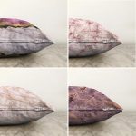 - Sonil-K4luset235-Gorsel2 - Realhomes  Realhomes Çift Taraflı Renkli Mermer Kombinli 4'lü Şönil Yastık Kırlent Kılıf Seti Realhomes