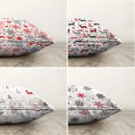 - Sonil-K4luset237-Gorsel2 - Realhomes  Realhomes Çift Taraflı Beyaz Zeminli Yılbaşı Konseptli 4'lü Şönil Yastık Kırlent Kılıf Seti Realhomes