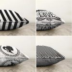 - Sonil-K4luset254-Gorsel2 - Realhomes Realhomes Çift Taraflı Siyah Beyaz Renkli Dekoratif 4'lü Şönil Yastık Kırlent Kılıf Seti Realhomes