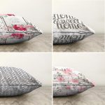 - Sonil-K4luset257-Gorsel2 - Realhomes  Realhomes Çift Taraflı Gri ve Pembe Renklerin Uyumu Konseptli 4'lü Modern Şönil Kırlent Kılıf Seti Realhomes