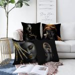 - Sonil-K4luset265-Gorsel1 - Realhomes Realhomes Çift Taraflı Siyah Zeminli Afrika Bayan Temalı 4'lü Şönil Yastık Kırlent Kılıf Seti Realhomes