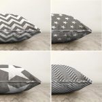 - Sonil-K4luset266-Gorsel2 - Realhomes Realhomes Çift Taraflı Gri Zigzag ve Yıldız Motifli 4'lü Modern Şönil Yastık Kırlent Kılıf Seti Realhomes