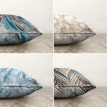 - Sonil-K4luset267-Gorsel2 - Realhomes  Realhomes Çift Taraflı Dijital Baskılı Dekoratif 4'lü Şönil Yastık Kırlent Kılıf Seti Realhomes